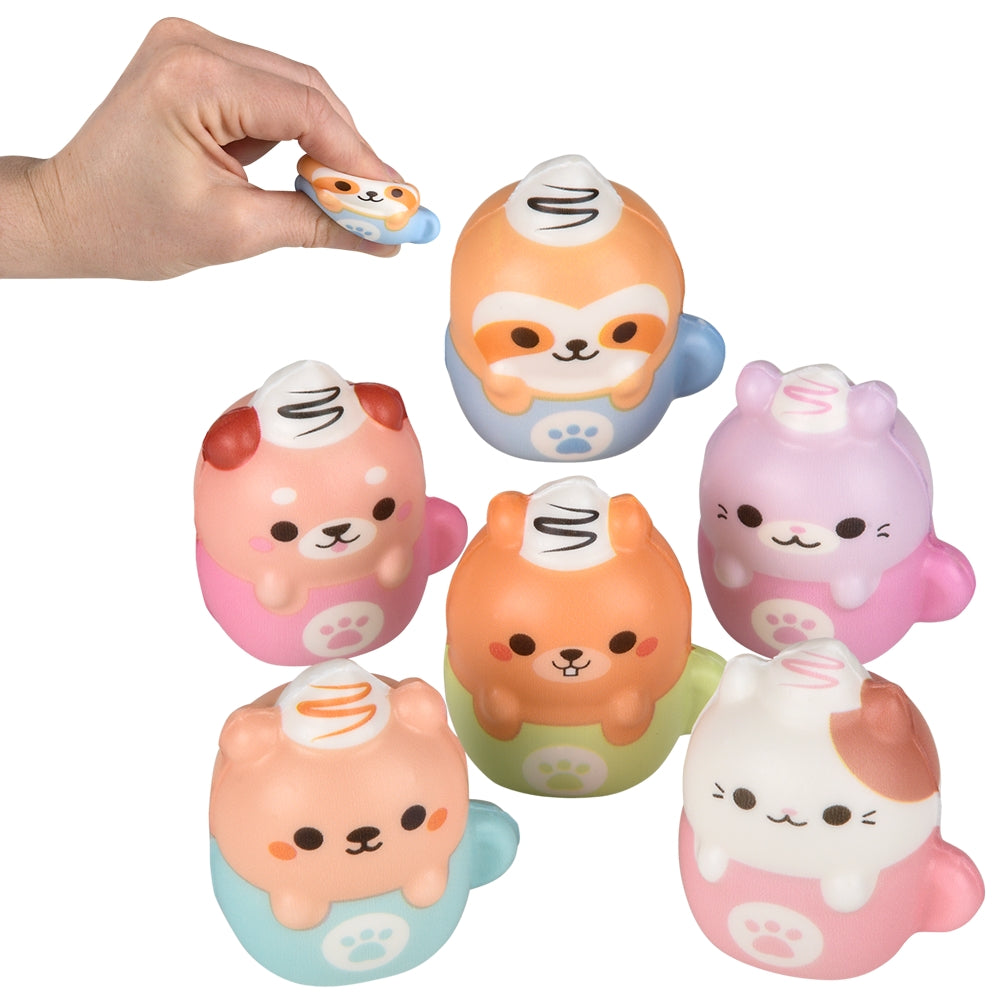 Kawaii Latte Animal Squish (50 Pc Polybag)