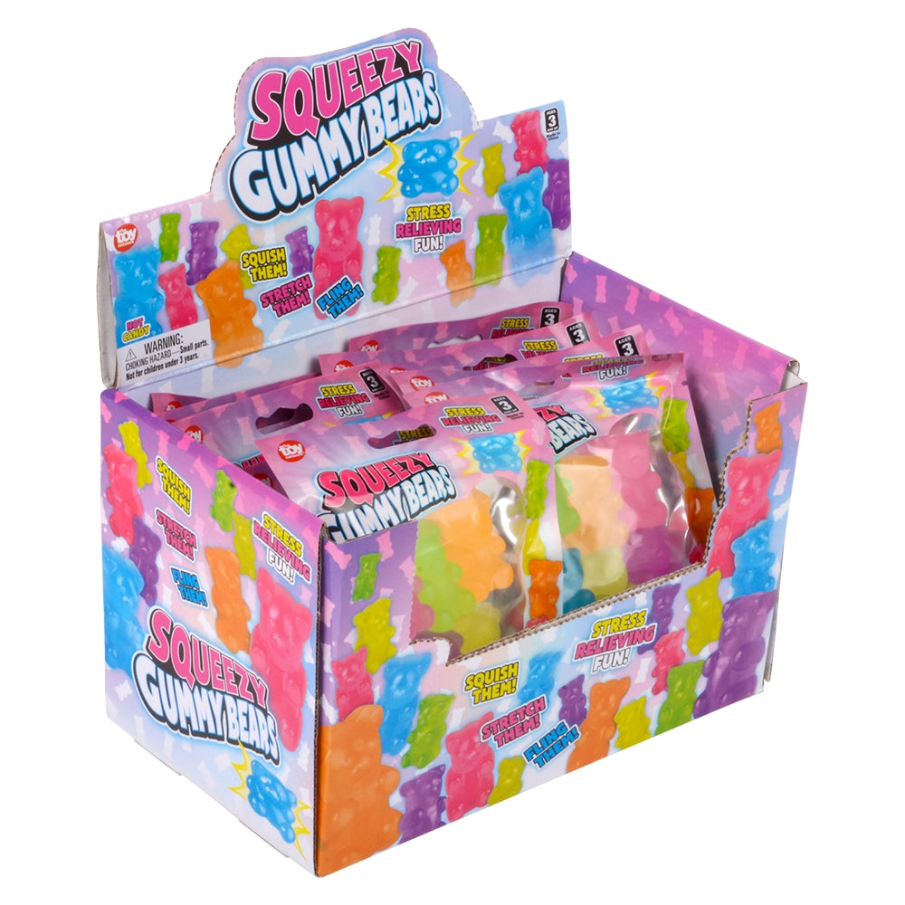 Squeezy Yummy Bear (12 Pc Display)