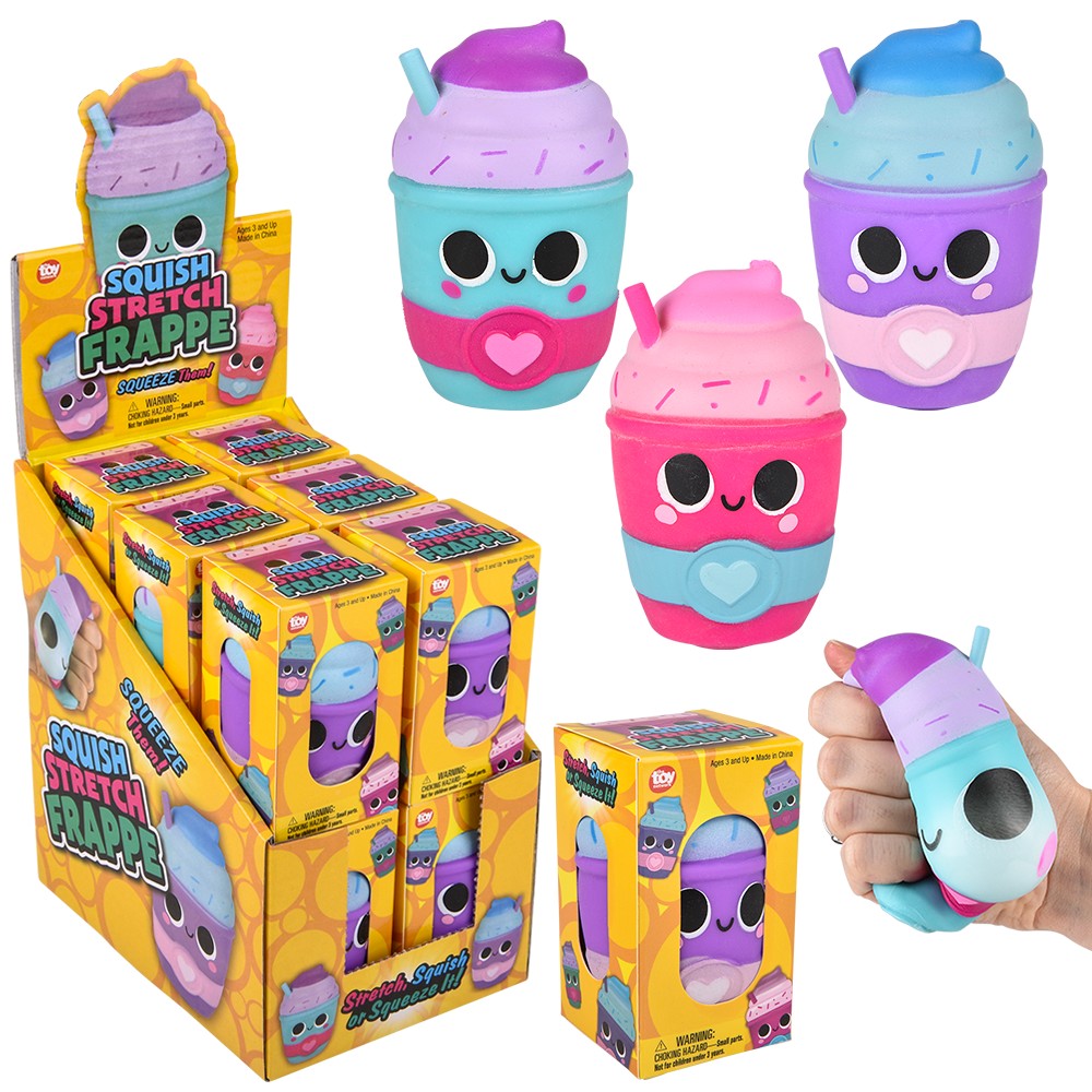 Squish and Stretch Frappe Toy (12 Pc Display)