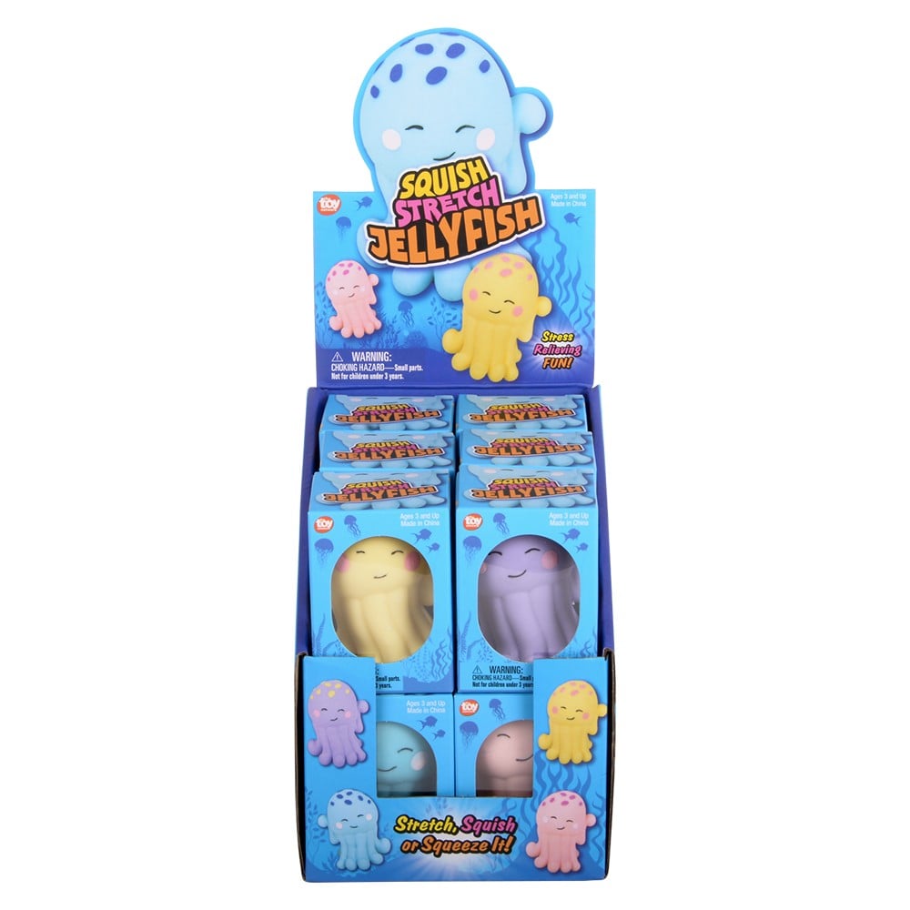 Squish And Stretch Jelly Fish (1 DZ)