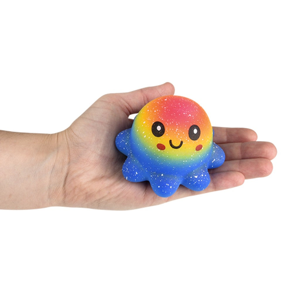 Squish and Stretch Rainbow Octopus (12 Pc Display)