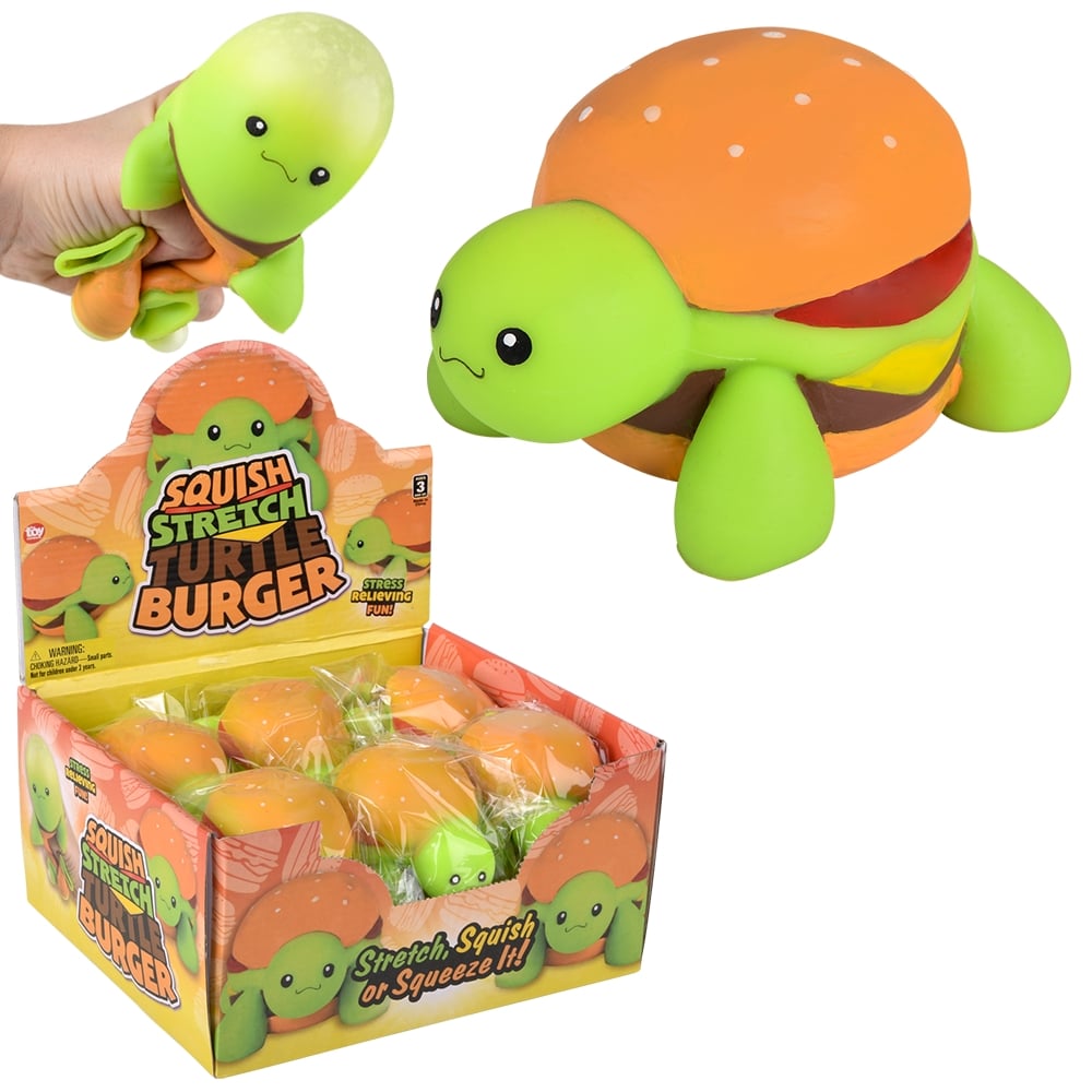 Squish and Stretch Turtle Burger (12 Pc Display)