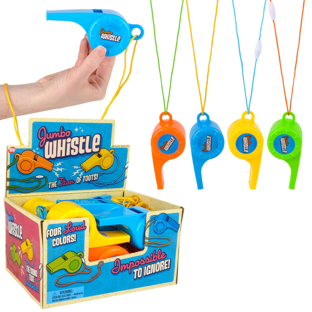 Jumbo Novelty Whistle (12 Pc Display)