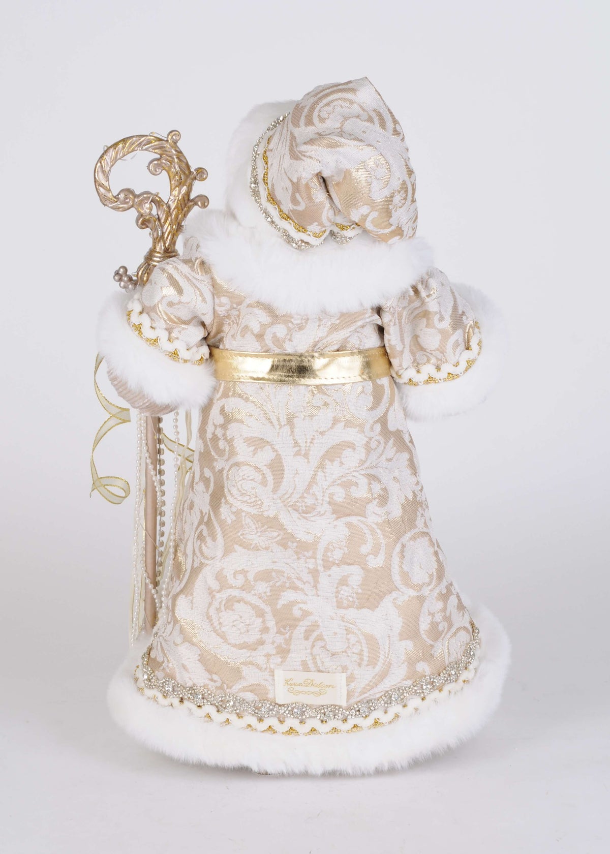 Lighted Gold Royale Santa