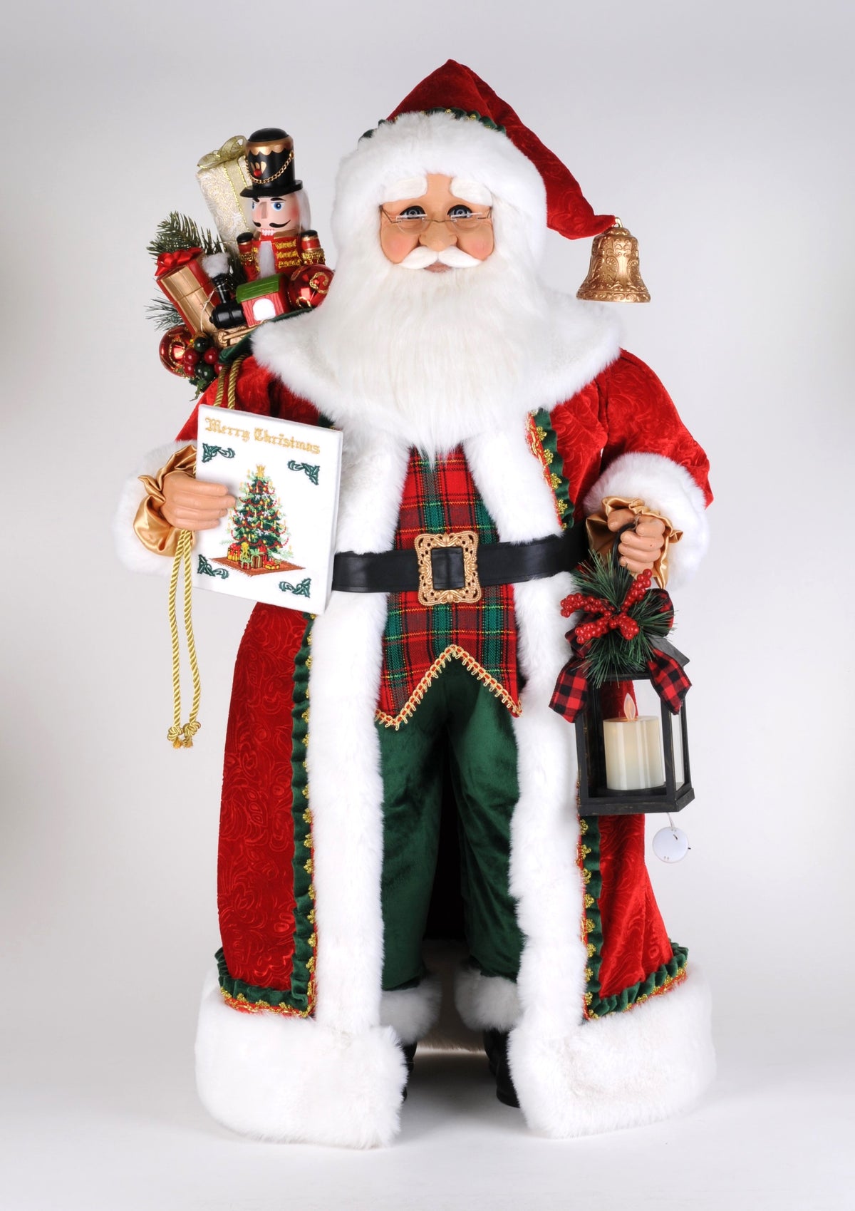 36" Lighted Christmas Stories Santa