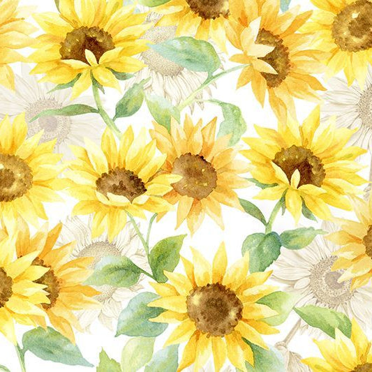Minky Plush Fabric Cloud Cuddle Sunshine Sunflower 58/60"