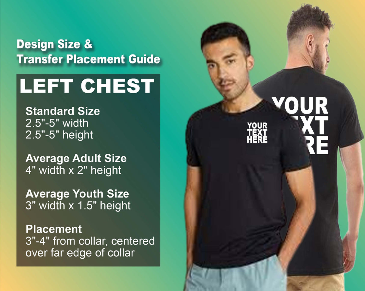 Pack: 12 Fast DIY Custom T-Shirts – Print Your Unique Design on Front & Back (Black)