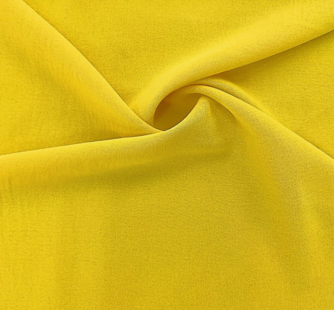C.E.Y. Air Flow Polyester Fabric - Solid Light Yellow, 58/60" Width (1 Yard)