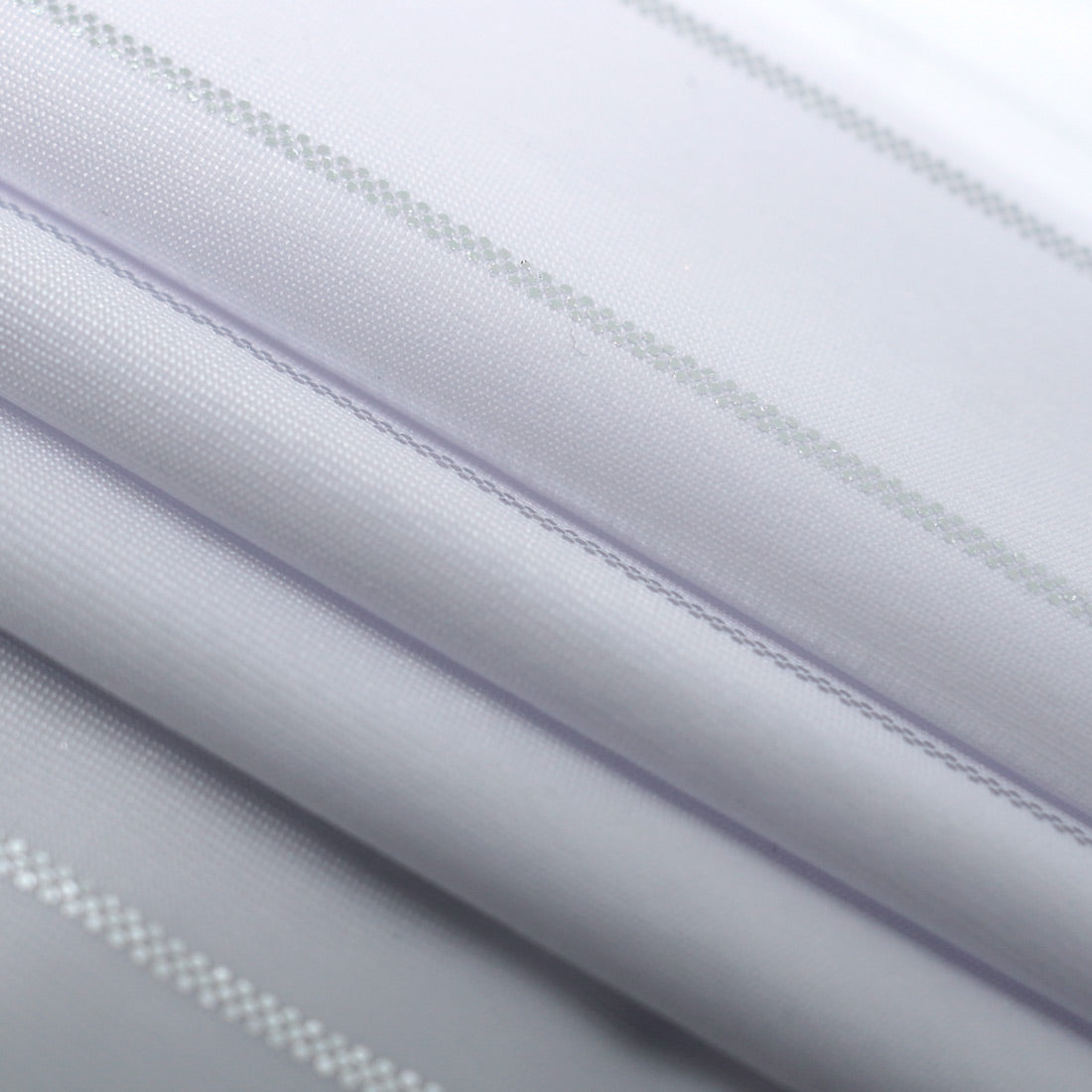 Chicago Foiled Line Nylon Spandex Fabric - Foiled Line, Black/Silver, Black/Gold, White/Silver, 55/56" Width (1 Yard)