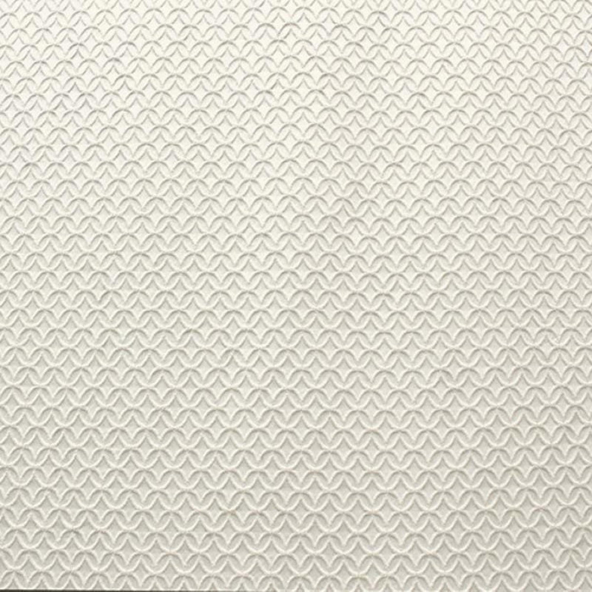 Chuck Cotton Polyester Fabric - Embossed Geometric Circular Pattern, Natural/Washed, 58" Width (1 Yard)