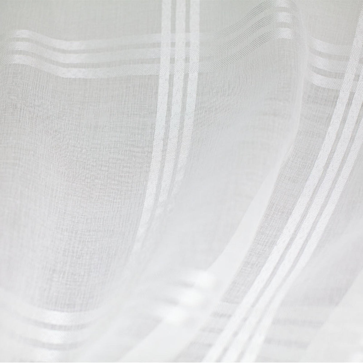 Clara Fabric Polyester Fabric - Plaid Sheer, 110" Width (1 Yard)