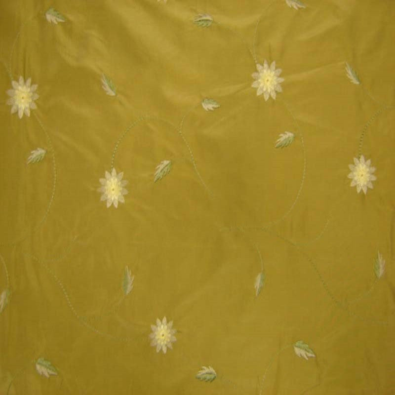 Claudio Fabric Silk Fabric - Floral Embroidered, 54" Width (1 Yard)