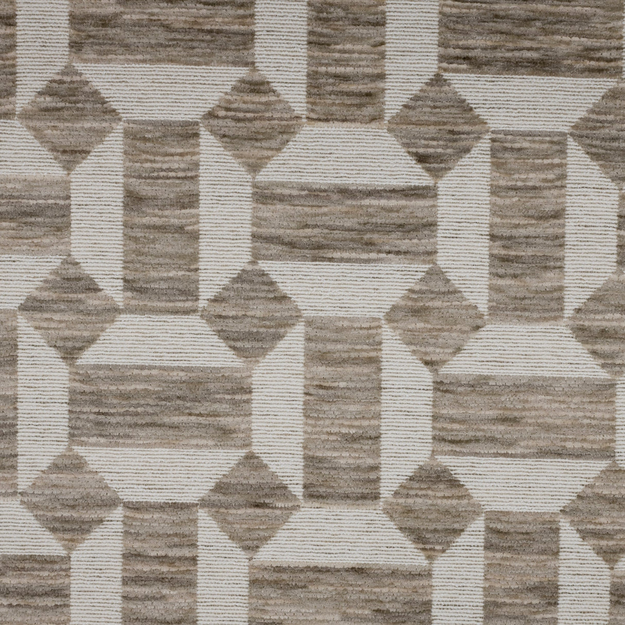 Chenille Jacquard Geometric Upholstery Fabric