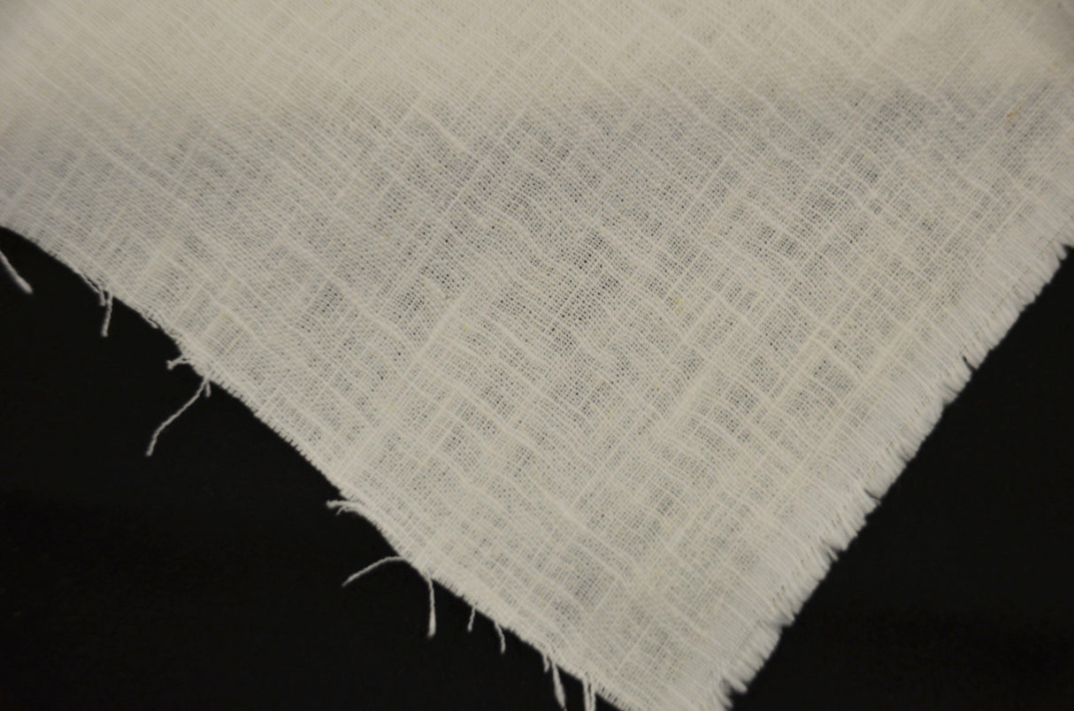 100% Natural Ramie Fabric - White, Ivory, Black, 52/53" Width, 280GSM (1 Yard)