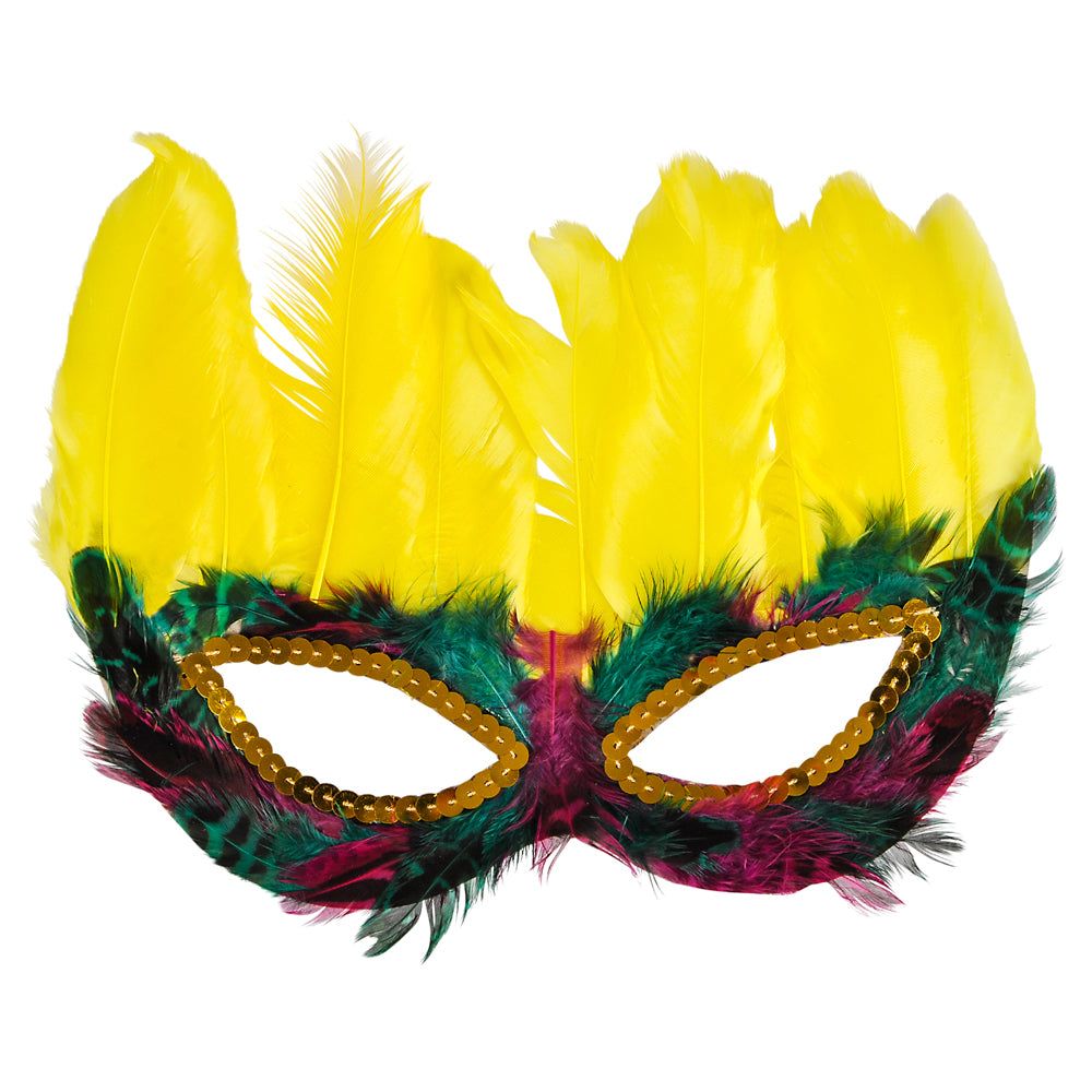 Mardi Gras Feather Masks (50 PCK)