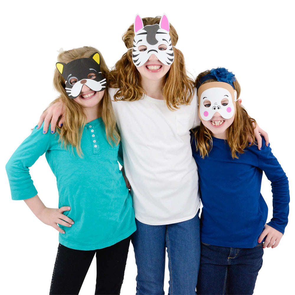Foam Animal Masks (1 DZ)