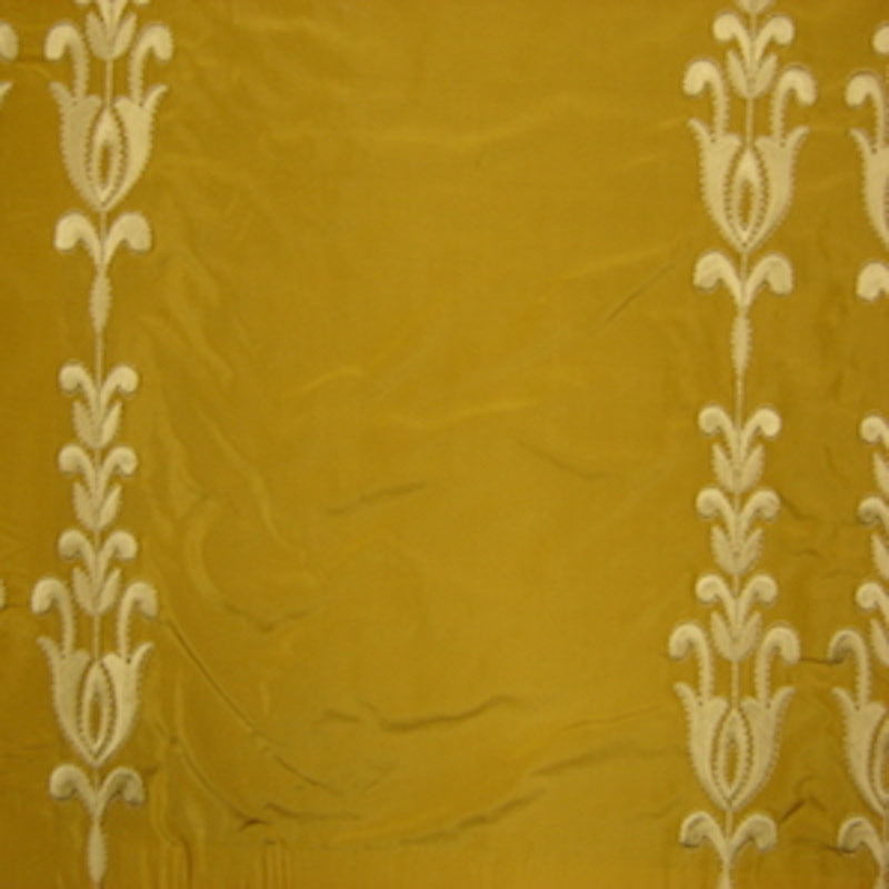 Courtney Silk Fabric - Striped Floral, 54" Width (1 Yard)