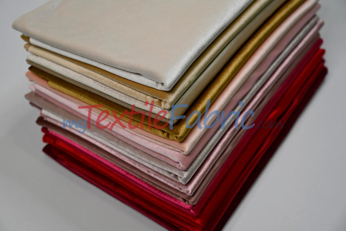 BT Royal Plush Velvet Fabric - Soft Plush Non Stretch Velvet, Multiple Colors, 58/60" Width (1 Yard)
