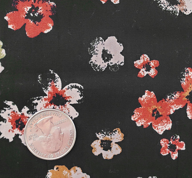 Cotton Poplin 1D1180 100 Percent Cotton Fabric - Black, 58/60" Width (1 Yard)