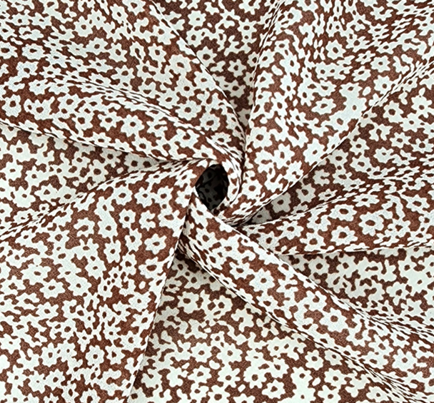 Rust Crepe Chiffon Fabric 57/58" Wide Lightweight Sheer 1 Yard Polyester by the Yard
