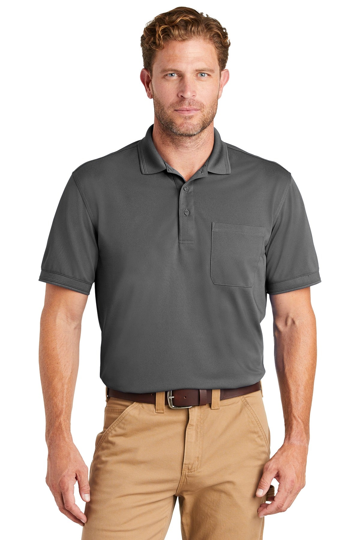 CornerStone ® Industrial Snag-Proof Pique Pocket Polo