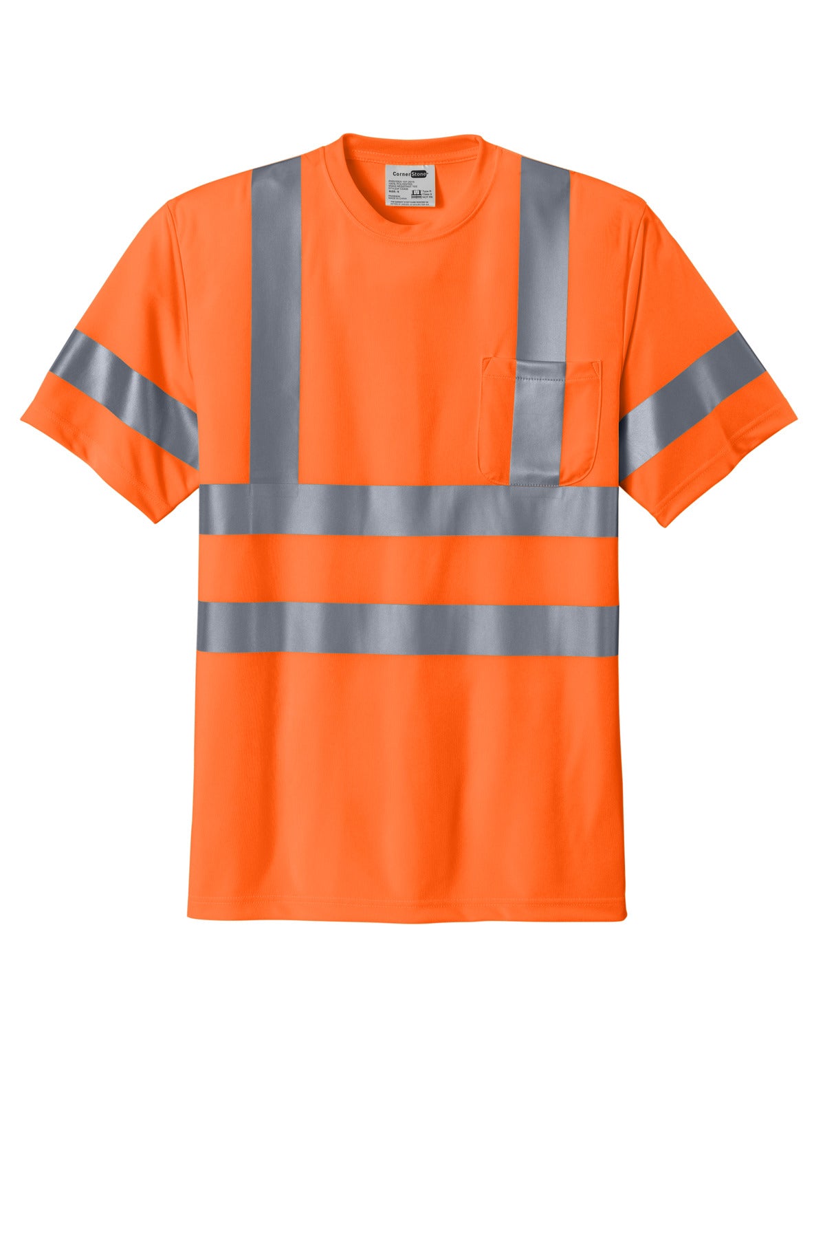 CornerStone® - ANSI 107 Class 3 Short Sleeve Snag-Resistant Reflective T-Shirt