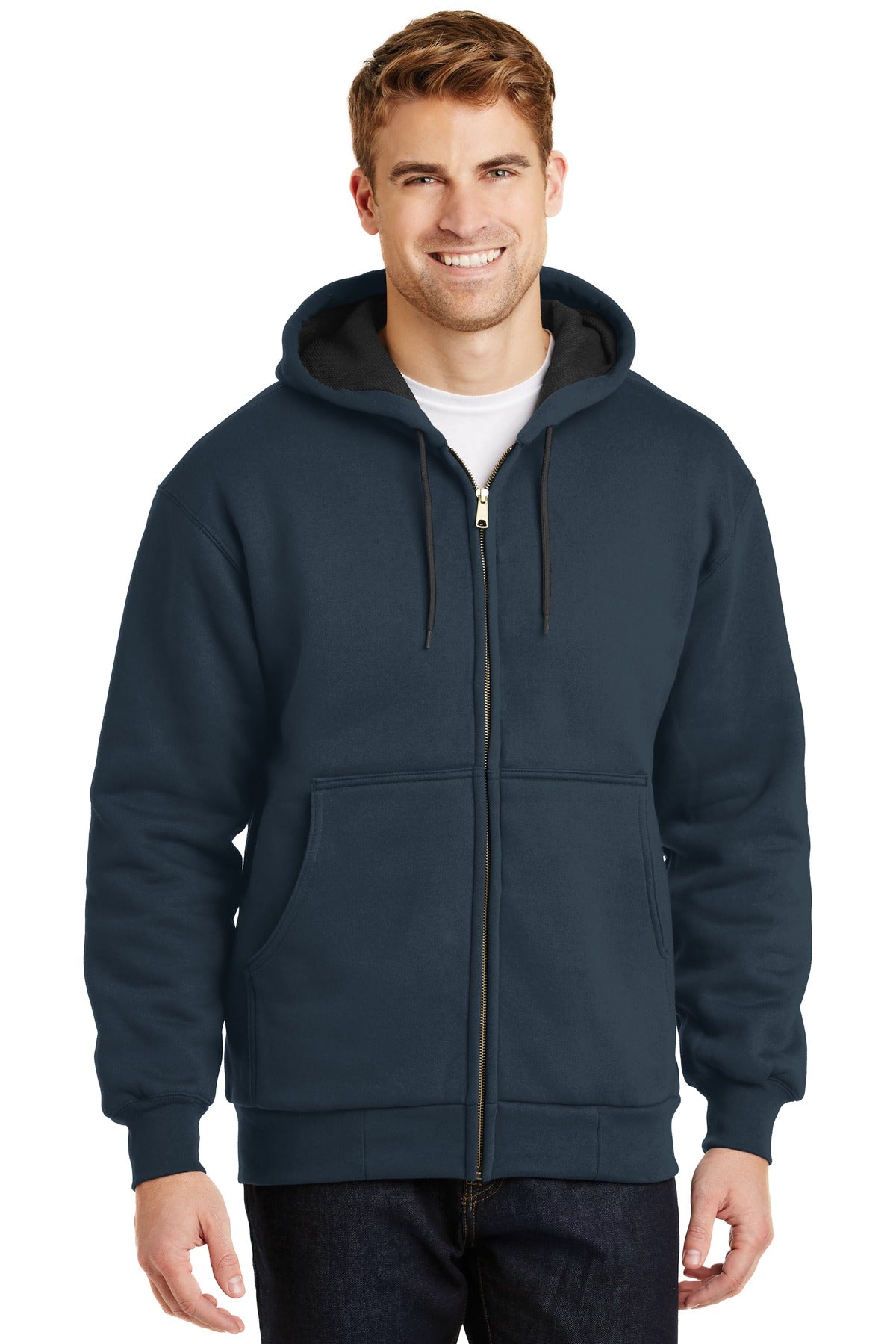 CornerStone® - Heavyweight Full-Zip Hooded Sweatshirt with Thermal Lining