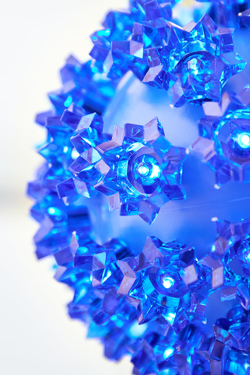 5.5" Twinkling Blue Crystal Sphere