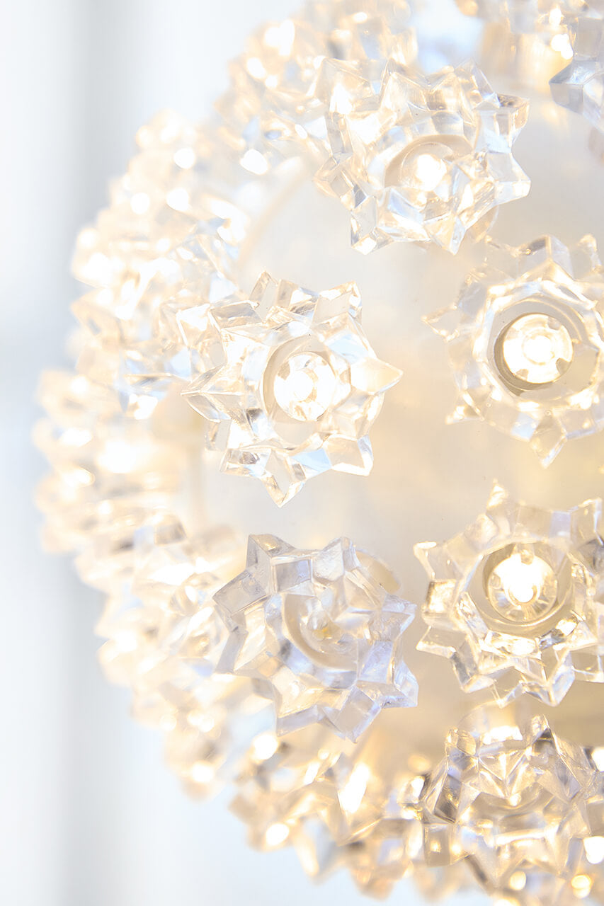 5.5" Twinkling Warm White Crystal Sphere