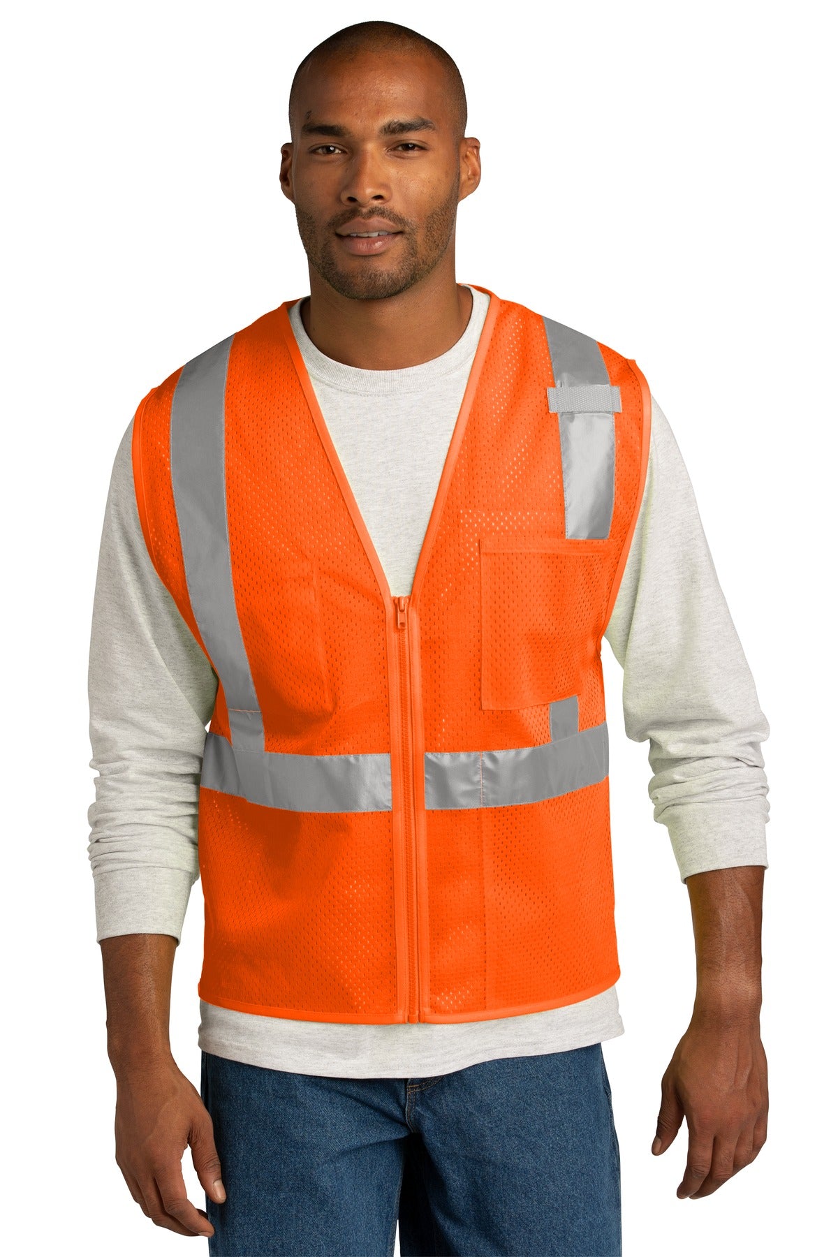 CornerStone ® ANSI 107 Class 2 Mesh Zippered Vest