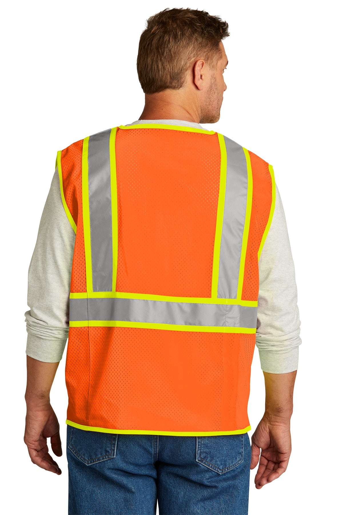 CornerStone ® ANSI 107 Class 2 Surveyor Zippered Two-Tone Vest