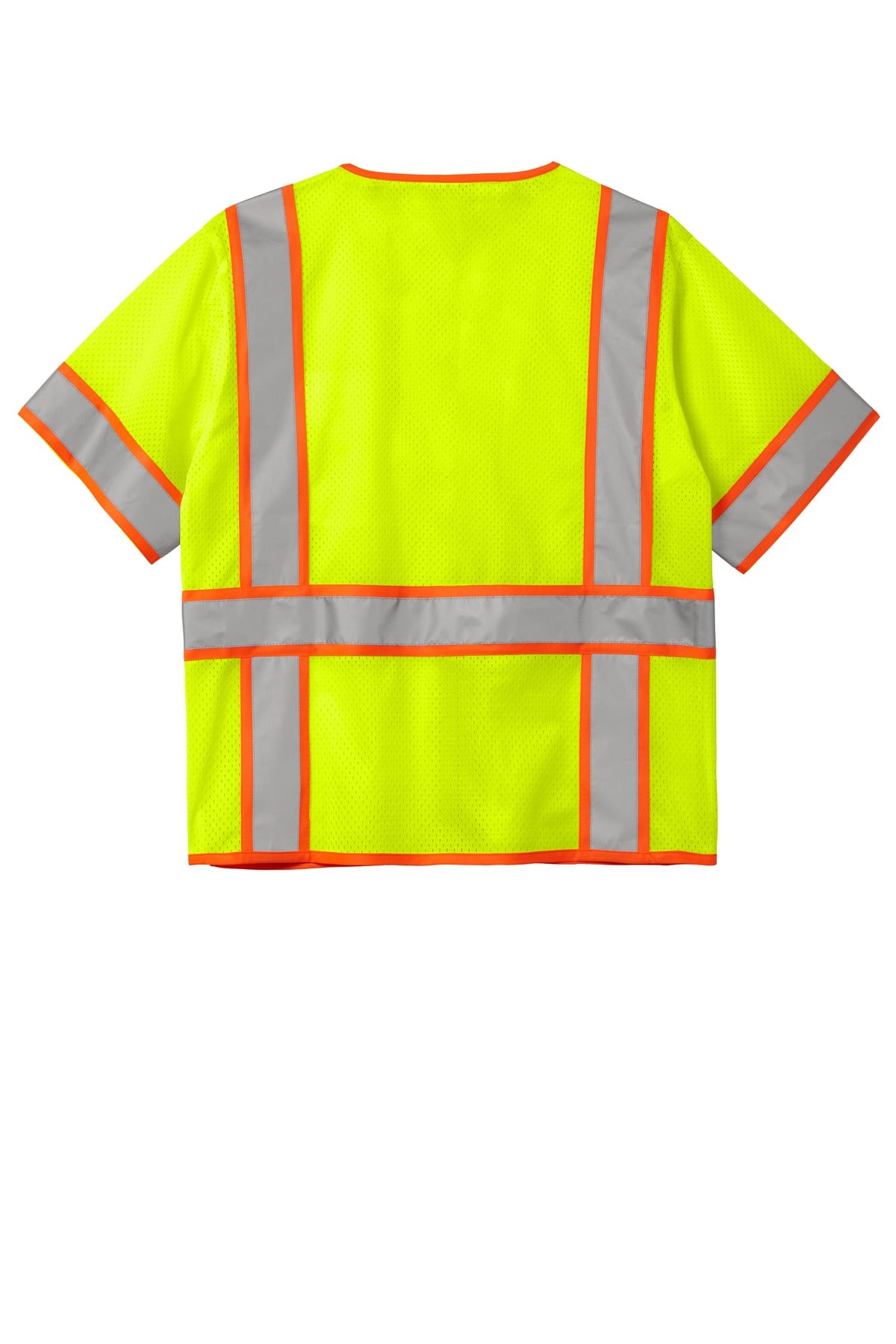 CornerStone ® ANSI 107 Class 3 Surveyor Mesh Zippered Two-Tone Short Sleeve Vest