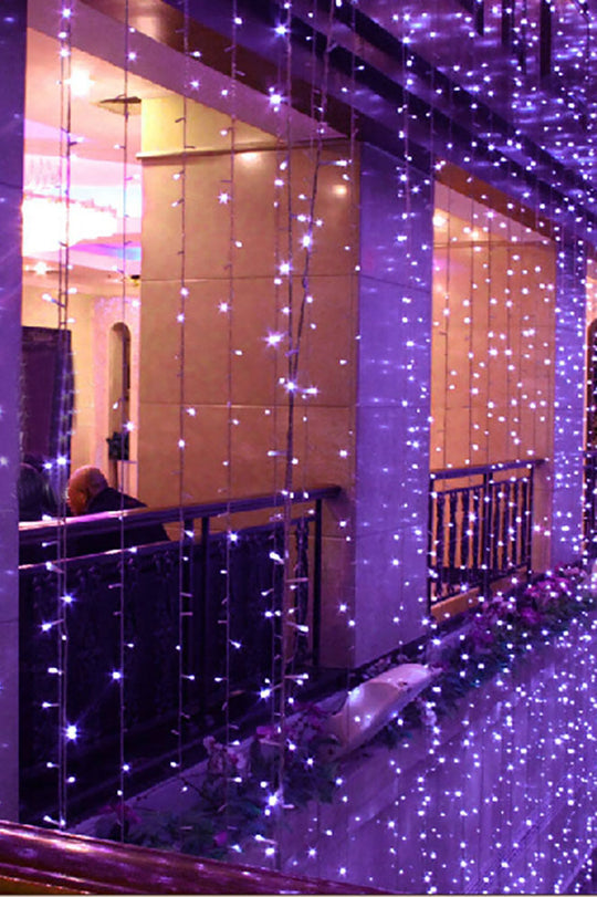 300 LED 12 Strand Twinkling Curtain Light Plug in
