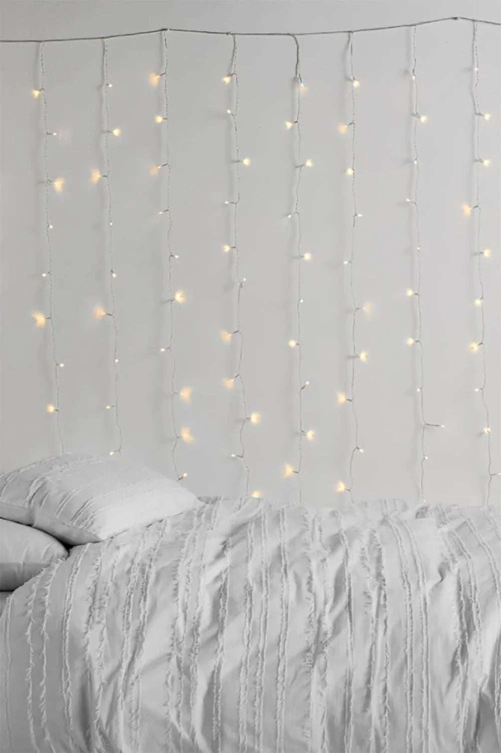 300 LED 12 Strand Twinkling Curtain Light – Plug In, Purple