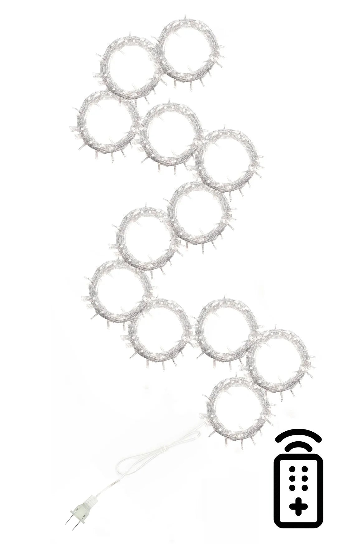 300 LED 12 Strand Twinkling Halloween Lights with Remote Control