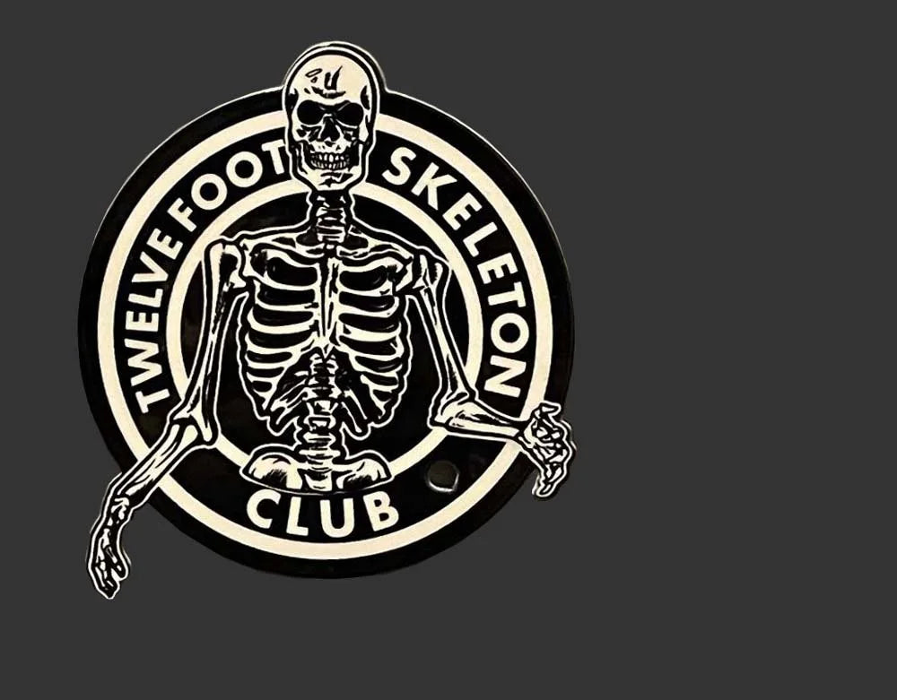 Twelve Foot Skeleton Club - Heavy Gauge Metal Magnet
