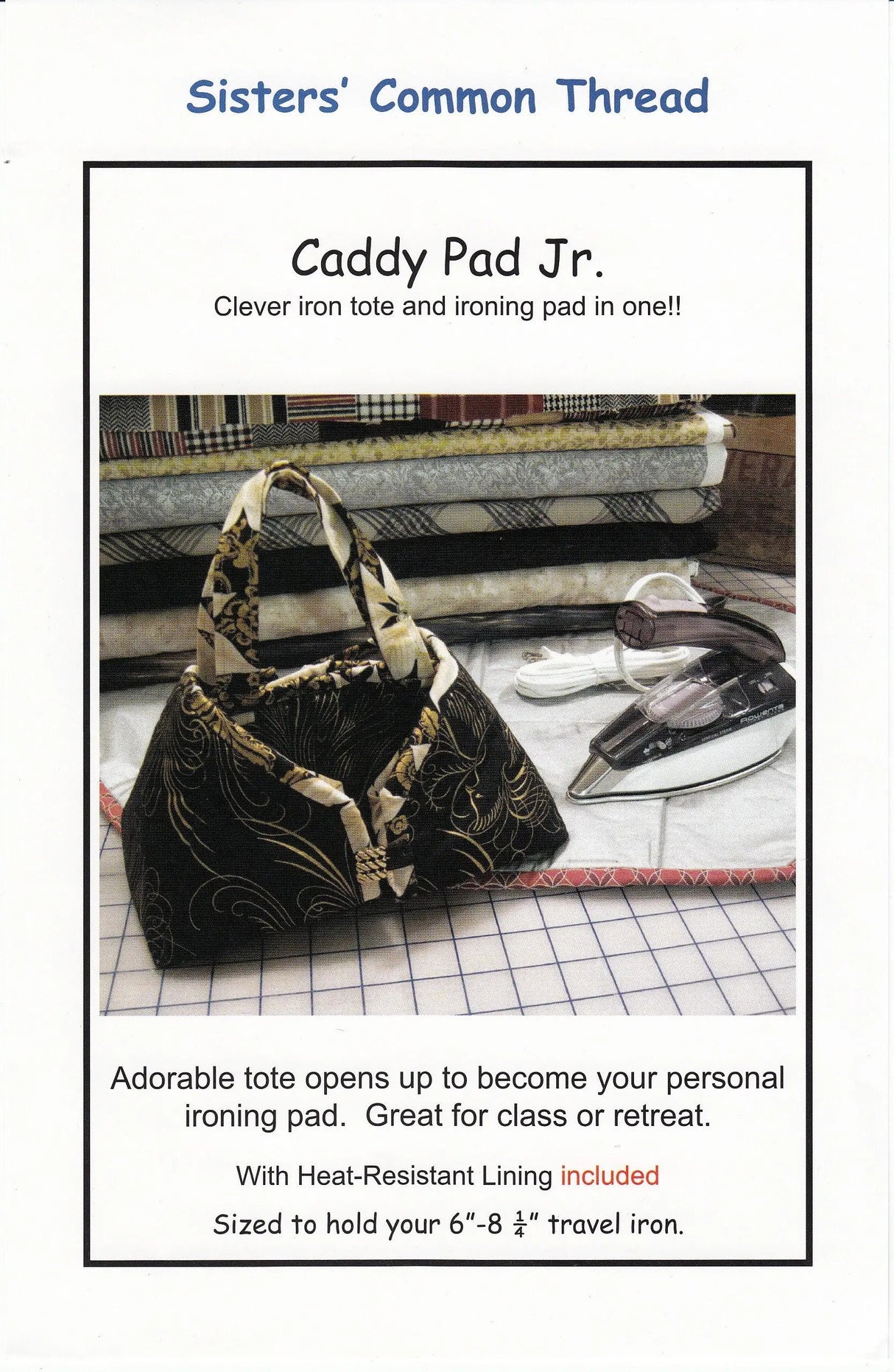 Cotton Travel Iron Carrier Pattern