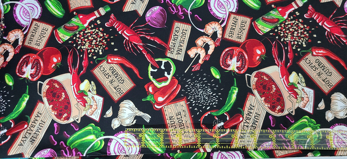 Quilting Cotton Cajun Cuisine Robert Kaufman