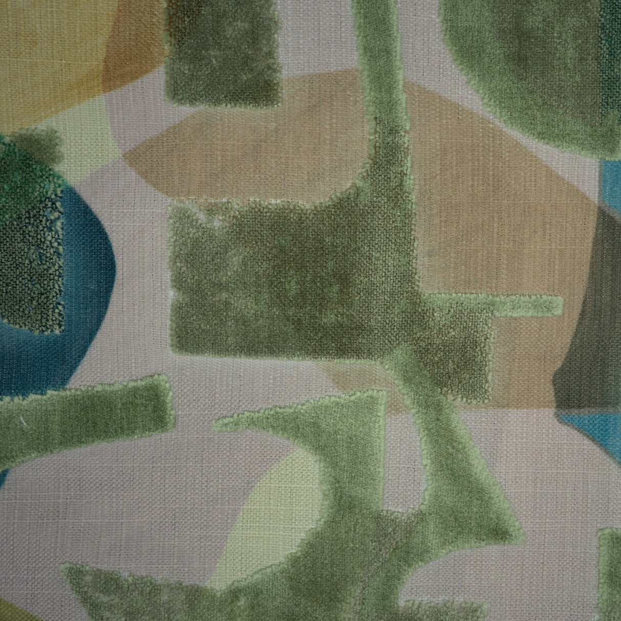 Cut Velvet Upholstery Fabric by the Yard - Kaleidoscope