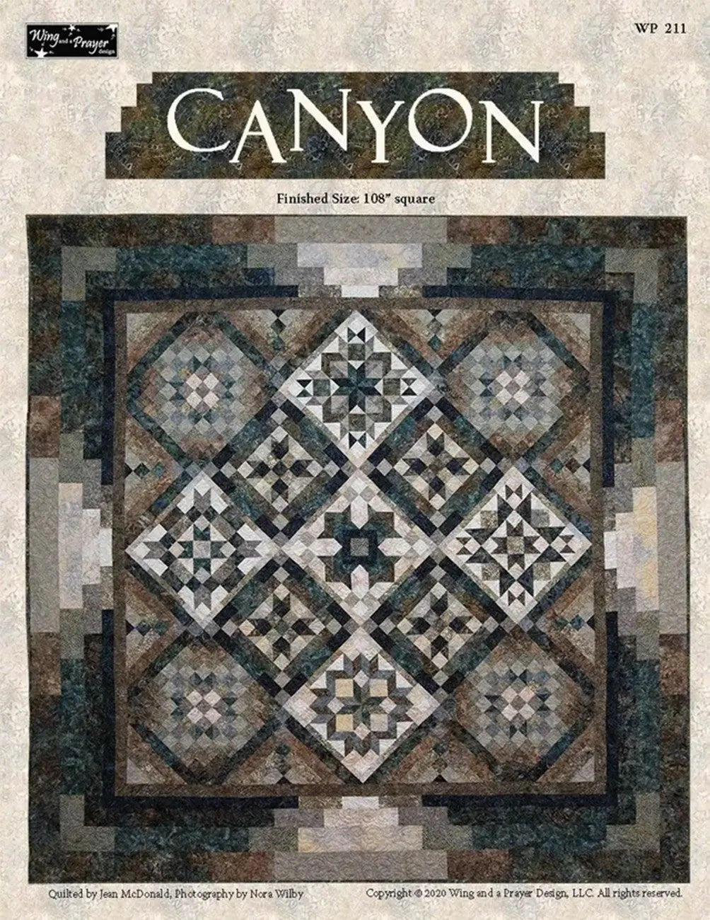 Quilt Pattern Canyon Pattern 108in Square