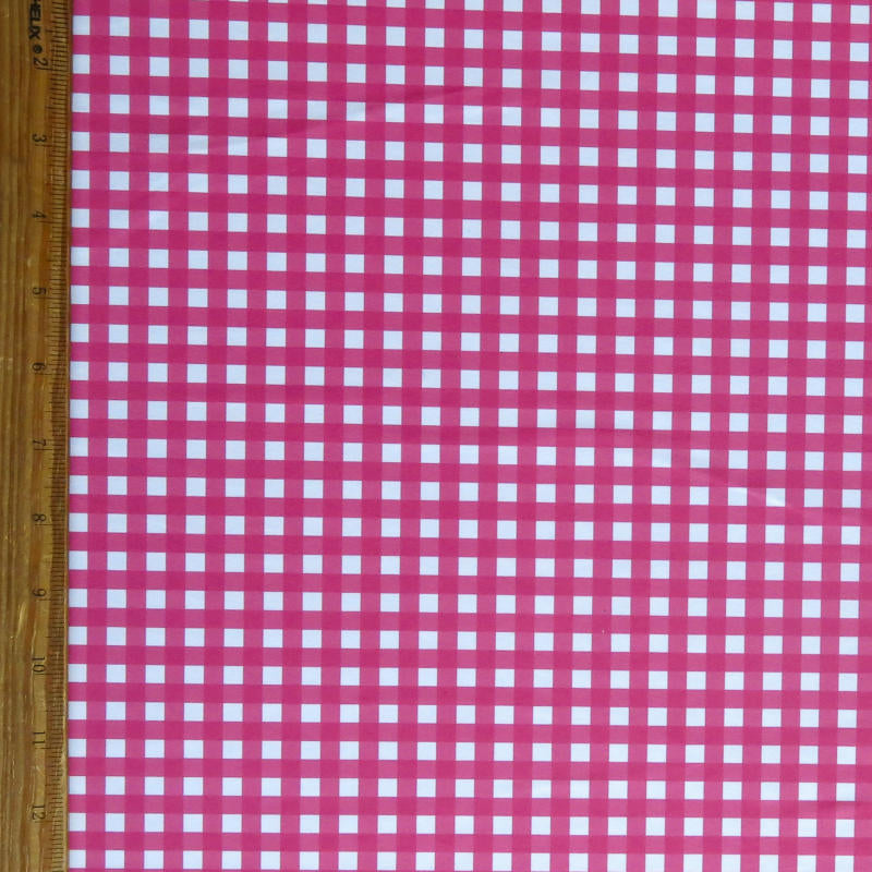 Swim Knit Poly Spandex Gingham Fabric