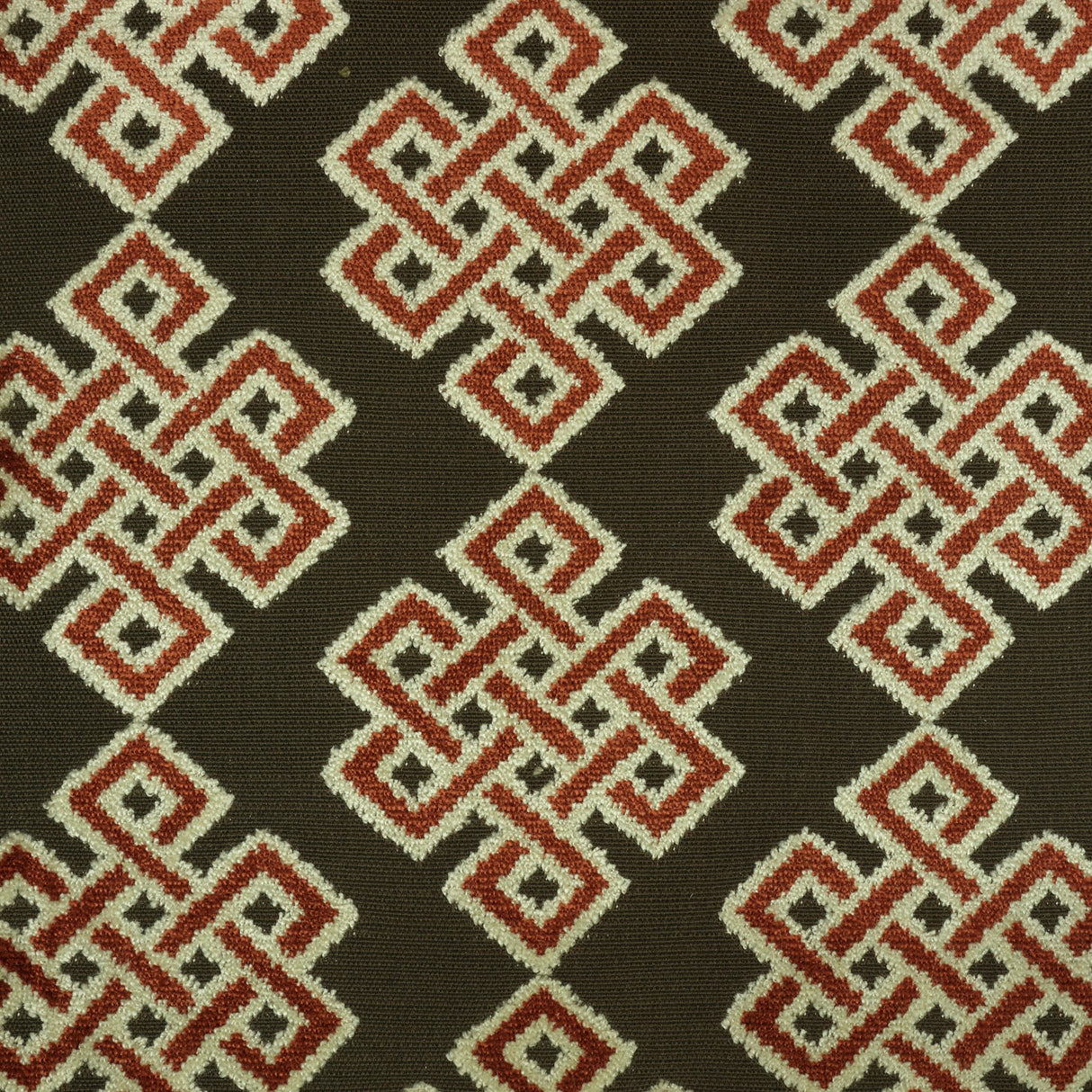 Cut Velvet Upholstery Fabric Carnaby Geometric Pattern