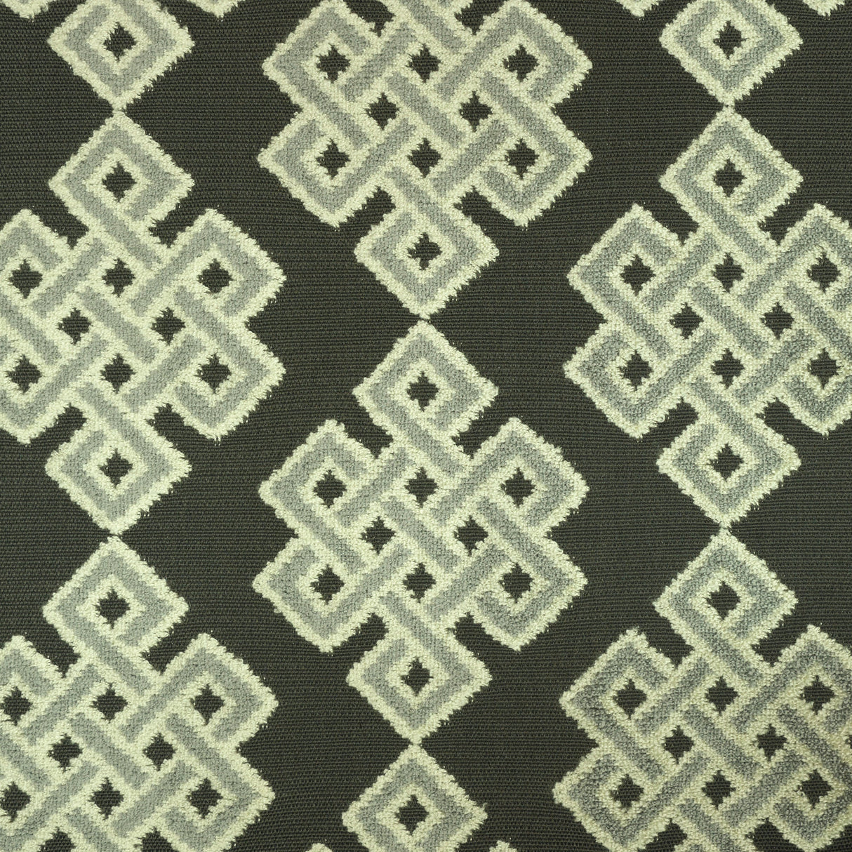Cut Velvet Upholstery Fabric Carnaby Geometric Pattern