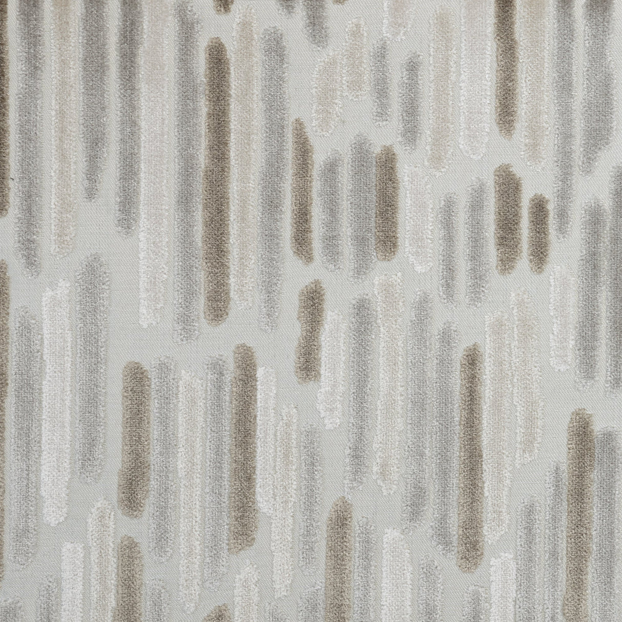 Geometric Cut Velvet Upholstery Fabric - Cascade Harmony