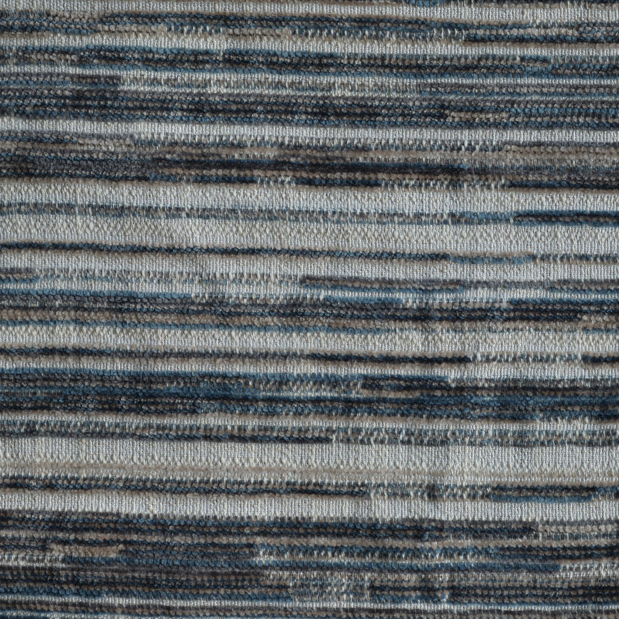 Chenille Upholstery Fabric Catalina Horizontal Stripes Texture by the Yard