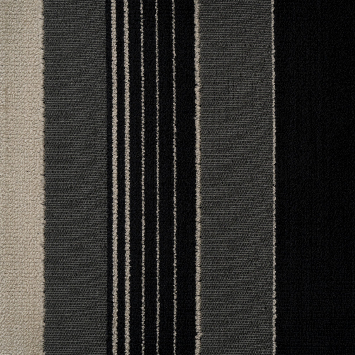 Cut Velvet Upholstery Fabric Cayman Bold Vertical Stripes