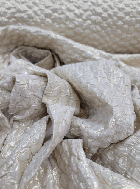 Brocade Jacquard Champagne Gold