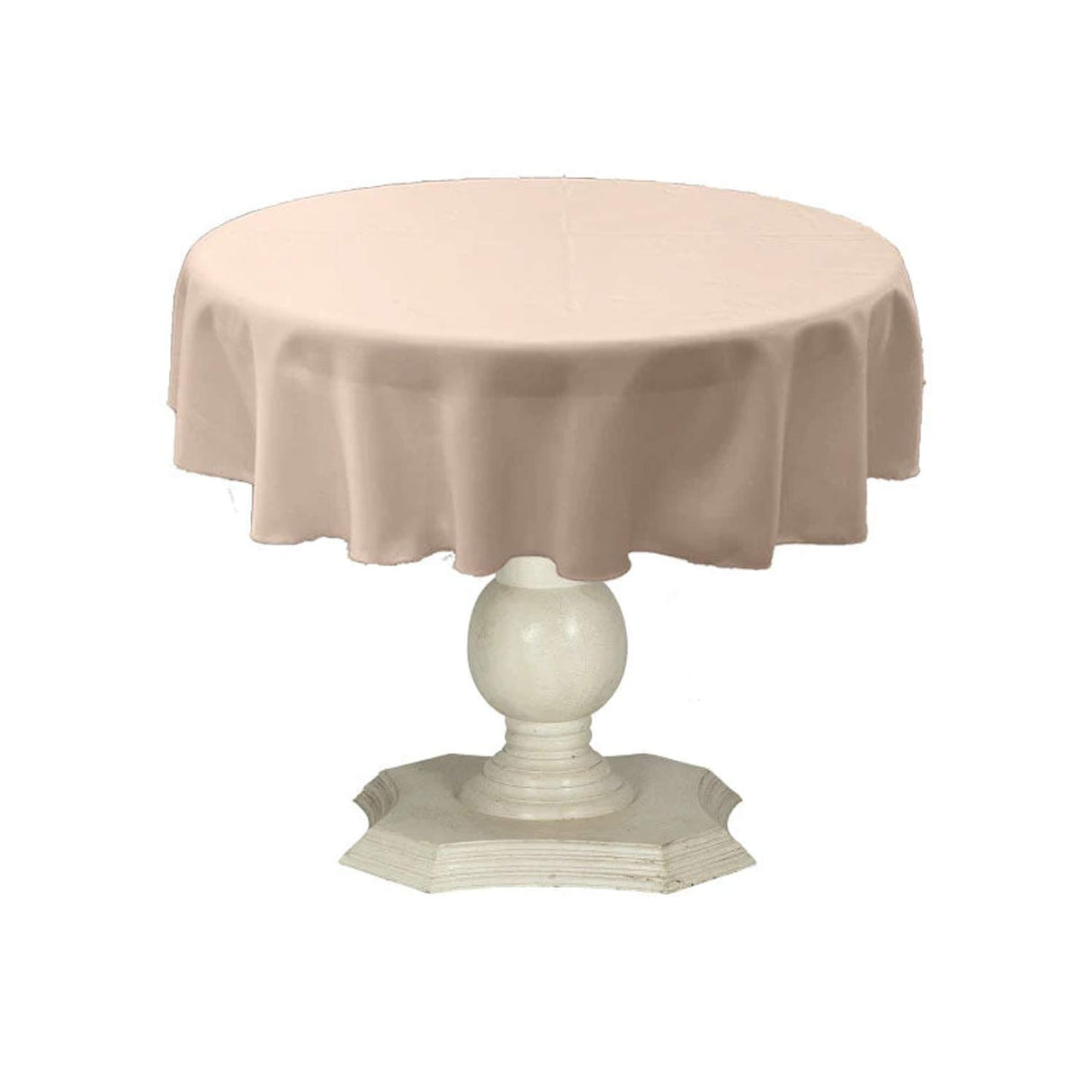 Dull Bridal Satin Fabric - Solid Color, 51" Round (1 Piece)