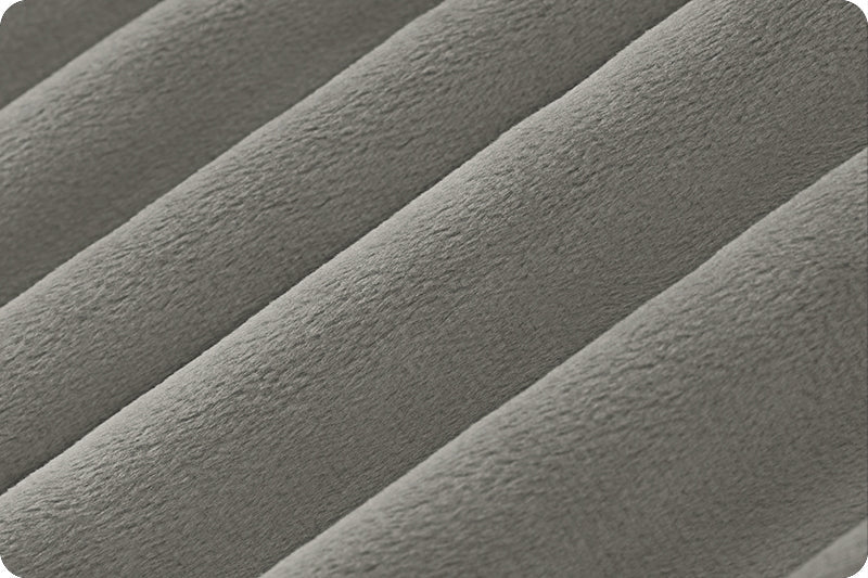 Charcoal Solid Minky Fabric 58/60"