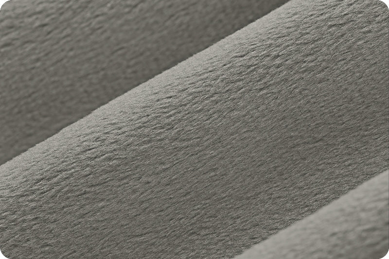 Charcoal Solid Minky Fabric 58/60"